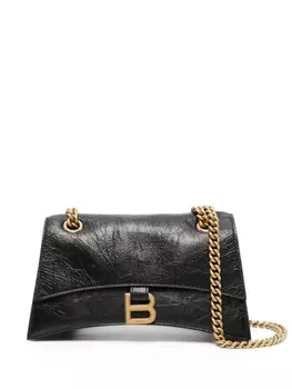 Balenciaga маленькая сумка на плечо Crush, черный