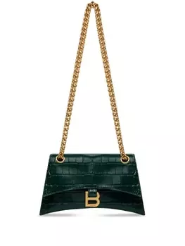 Balenciaga маленькая сумка на плечо Crush, зеленый