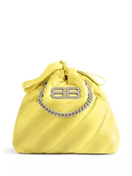Маленькая сумка-тоут Balenciaga Crush, желтый
