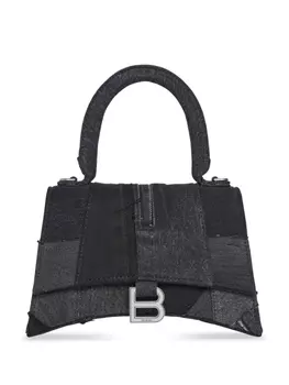 Balenciaga маленькая сумка-тоут Hourglass, черный