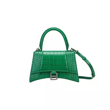 Balenciaga Маленькая женская сумка-мессенджер «Песочные часы», зеленая