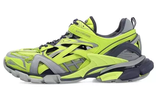 Кроссовки женские Balenciaga Track 2.0, салатовый / серый