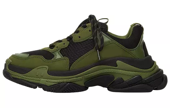 Кроссовки Balenciaga Triple S Chunky Male, черный/зеленый