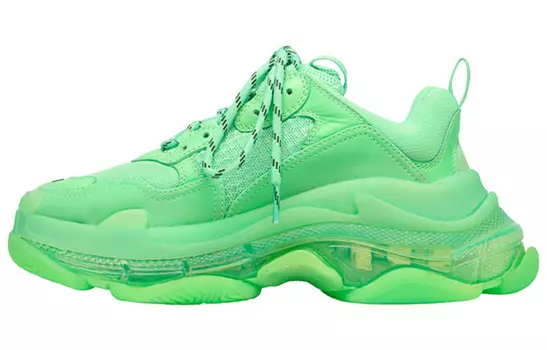 Кроссовки Balenciaga Triple S Soft Neon Green Clear Sole Women's