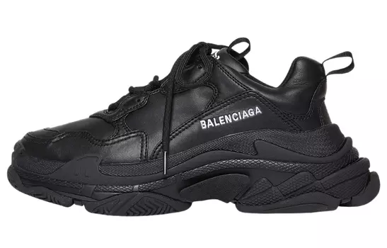 Кроссовки Balenciaga Triple S Synthetic Leather Triple Black Women's