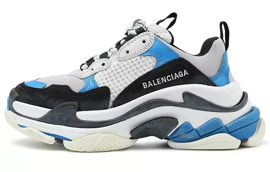 Кроссовки Balenciaga Triple S Chunky Sneakers Women's Low-Top White Blue