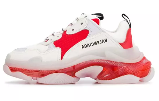 Кроссовки Balenciaga Triple S Clear Sole White Red