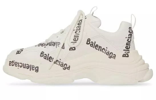 Кроссовки Balenciaga Women's Triple S 'Logotype - White'
