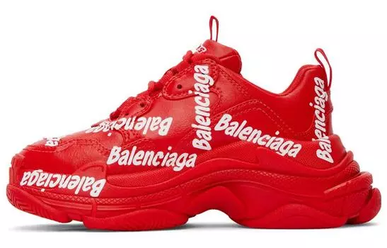 Кроссовки женские Balenciaga Triple S, красный / белый