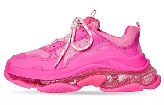 Кроссовки женские Balenciaga Triple S, ярко-розовый