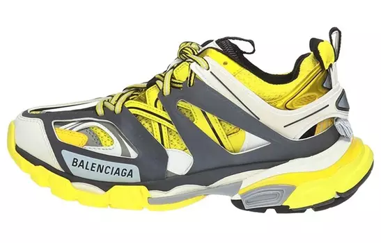 Кроссовки женские Balenciaga, серый / желтый