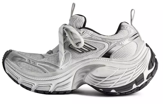Кроссовки массивные Balenciaga женские, серый / белый