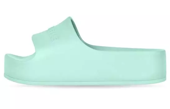 Шлепанцы женские Balenciaga массивные, бирюзовый