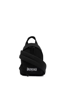 Balenciaga мини-рюкзак через плечо Oversized, черный