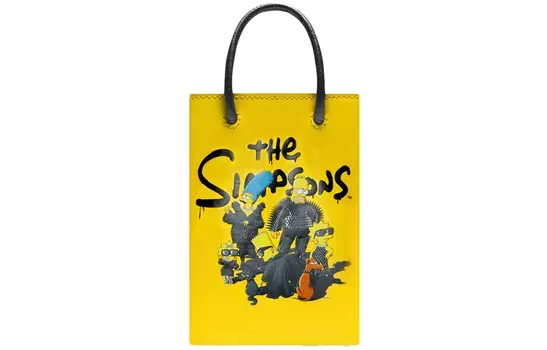 Balenciaga Мини-сумка для покупок X The Simpsons, желтая
