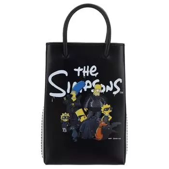Balenciaga Мини-сумка для покупок X The Simpsons, черная
