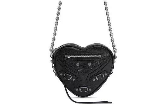 Balenciaga Мини-сумка Le Cagole Heart, черная