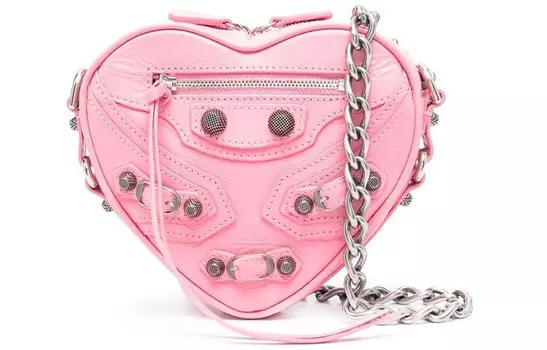 Balenciaga Мини-сумка Le Cagole Heart Pink