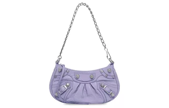 Balenciaga Мини-сумка Le Cagole с цепочкой, сиреневая