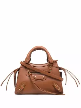 Balenciaga мини-сумка Neo Classic с верхними ручками, коричневый