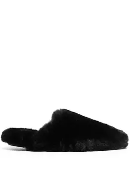 Balenciaga мюли из овчины, черный