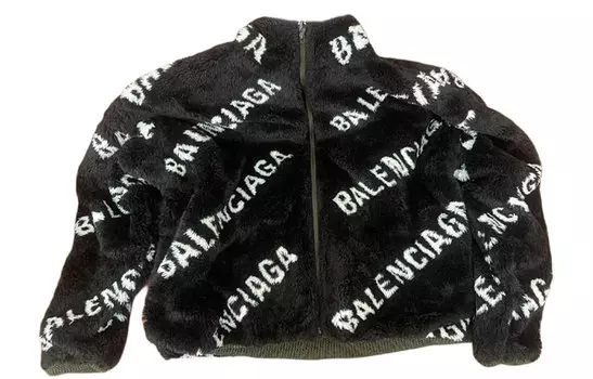 Balenciaga Мужская бархатная куртка, цвет Black