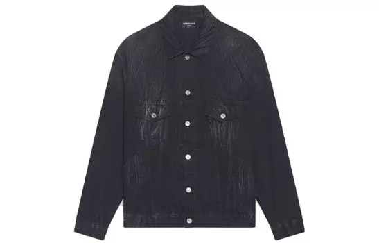 Мужская джинсовая куртка Balenciaga, черный