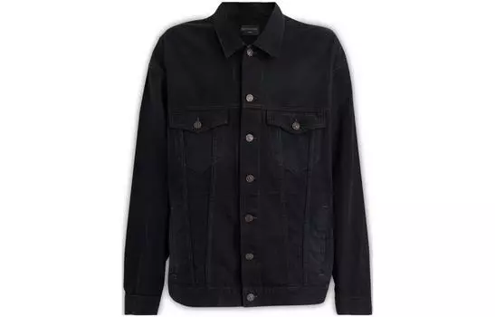 Мужская джинсовая куртка Balenciaga, черный