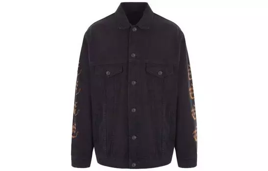 Мужская джинсовая куртка Balenciaga, черный