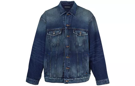 Мужская джинсовая куртка Balenciaga, синий