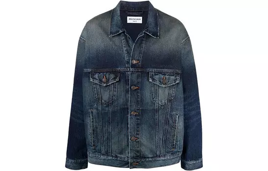 Мужская джинсовая куртка Balenciaga, синий