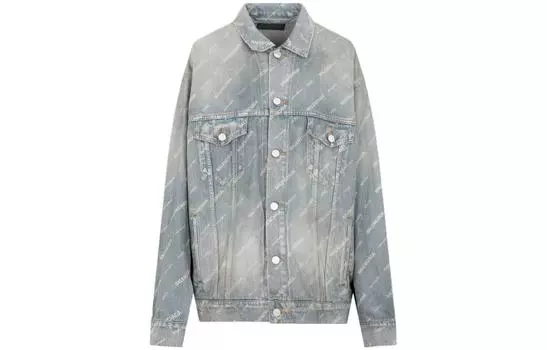Мужская джинсовая куртка Balenciaga, синий