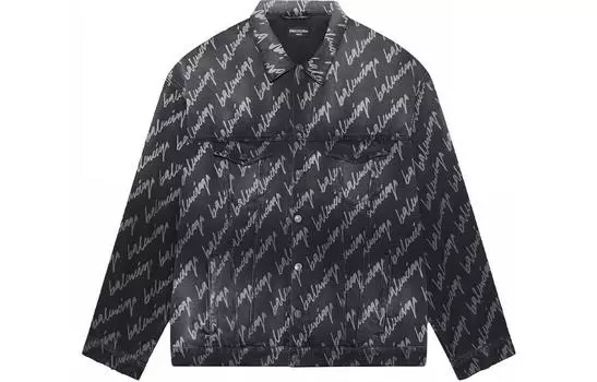 Мужская джинсовая куртка Balenciaga, серый