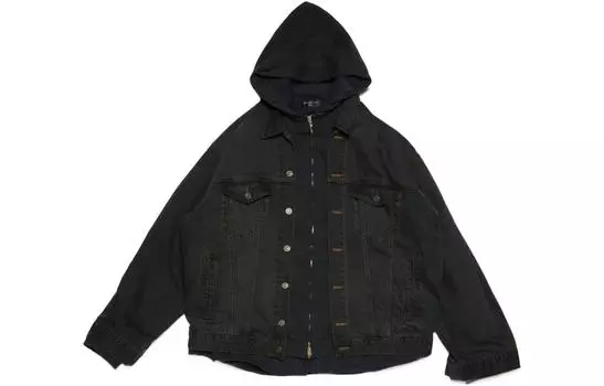 Balenciaga Мужская Джинсовая Куртка, цвет Gray/Black