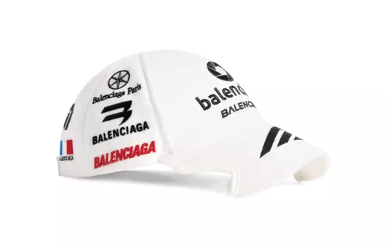 Мужская бейсболка Balenciaga, белый