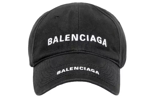 Balenciaga Мужская фуражка, Черный