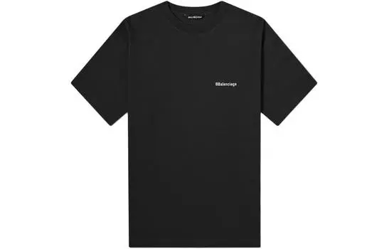 Футболка мужская Balenciaga с логотипом, черный