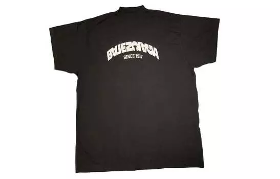 Футболка Balenciaga Flip Logo Printed, черный