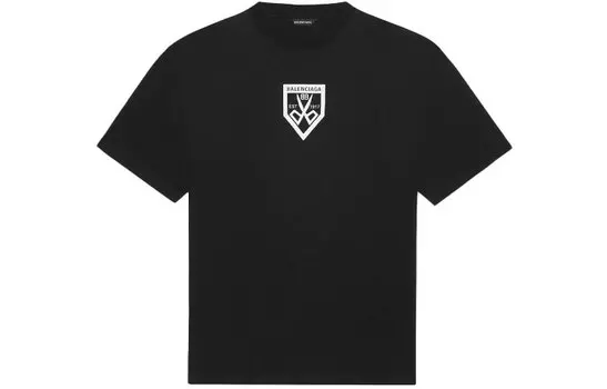 Футболка Balenciaga Scissors Flatground, черный