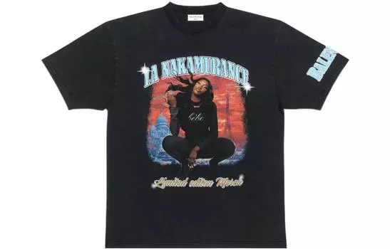 Футболка мужская Balenciaga Music Aya, черный