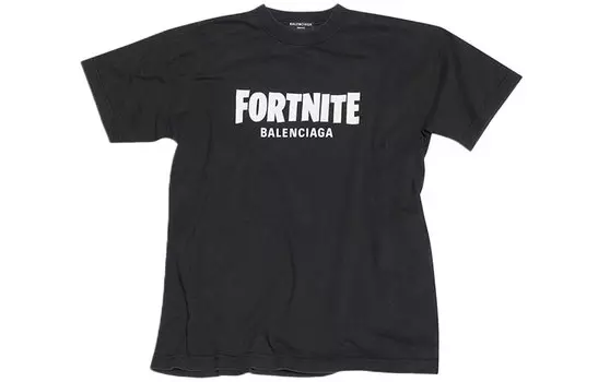 Футболка Balenciaga x Fortnite, черный