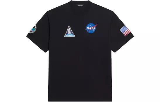 Футболка мужская Balenciaga Nasa Space, черный
