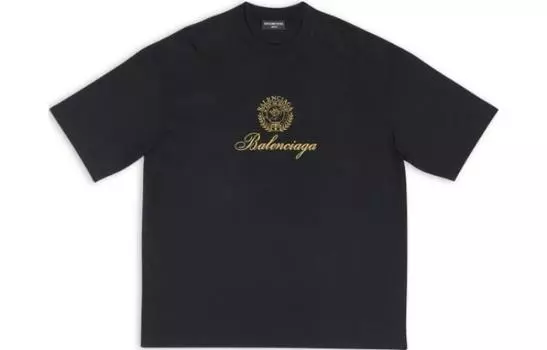 Футболка мужская Balenciaga Qixi Crest, черный