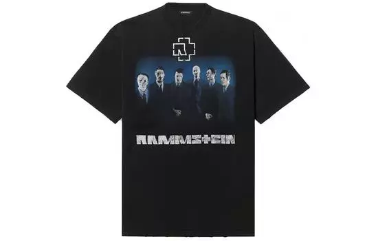 Футболка мужская Balenciaga Rammstein, черный