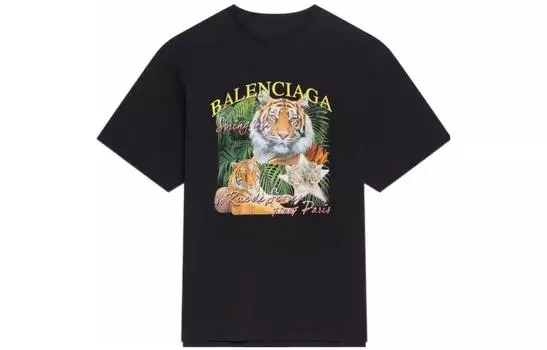 Футболка мужская Balenciaga Year Of The Tiger, черный