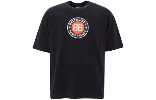 Футболка мужская Balenciaga Paris France, черный
