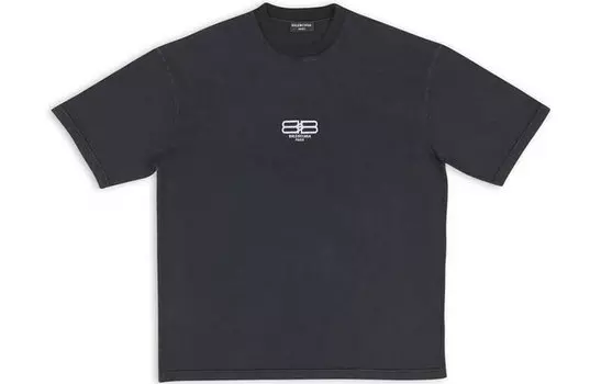 Футболка мужская Balenciaga Paris Icon, черный