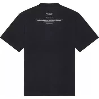 Футболка мужская Balenciaga с надписью, черный