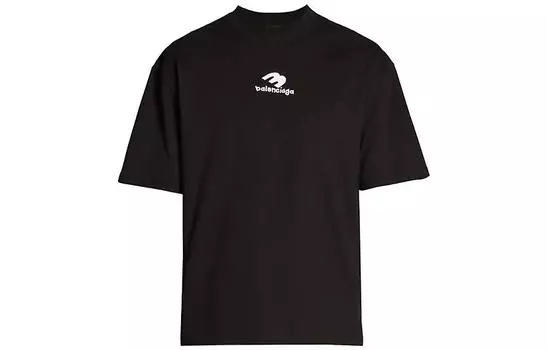 Футболка с логотипом Balenciaga мужская, черный