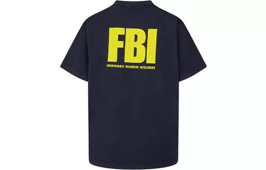 Мужская футболка Balenciaga, синий